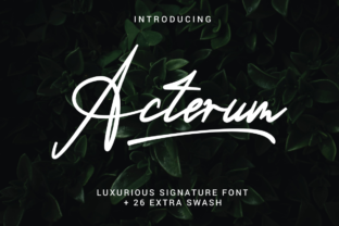 Acterum: A Script Font With Elegance and Bold Swashes