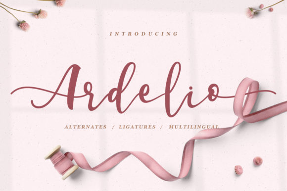 Ardelio Script: A Handwritten Font with Swashes
