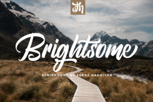 Brightsome: A Modern Script Font with Romantic Charm