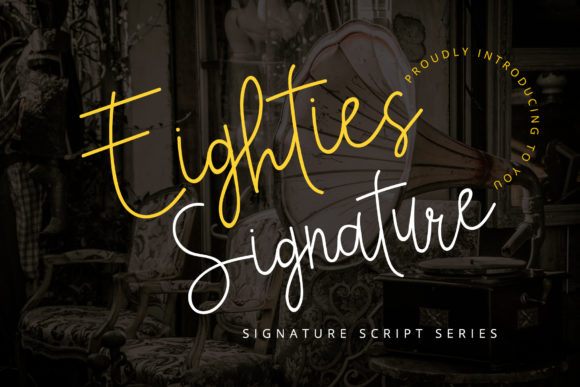 Eighties Signature: A Handwritten Script with Retro Soul