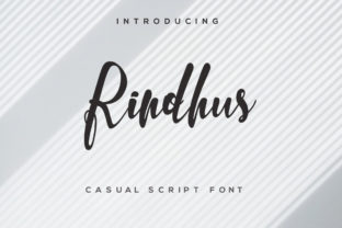 Rindhus: Crafting a Unique Voice with a Casual Script Font of Artistic Curves