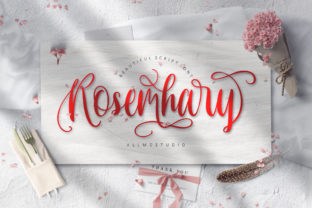 Rosemhary: A Romantic Script Font with Flowing Curves