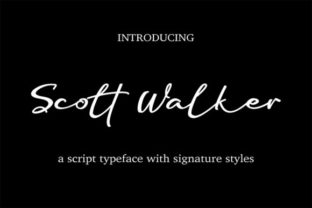 Scott Walker: A Sophisticated Script Font for Refined Design Projects