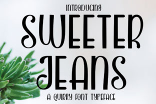 Sweeter Jeans: A Charming Script Font for Modern Crafts
