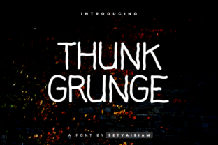 Thunk Grunge: A Hand-Made Script Font with Skinny, Gritty Charm