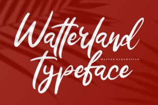 Watterland: A Modern Script Font That Adapts to You