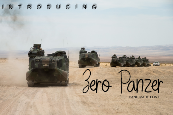 Zero Panzer: A Handwritten Script Full of Character